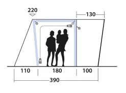 Outwell Jonesville 290SA Flex Drive Away Awning 2023 -Cheap Awning Store 34160 4