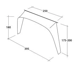 Outwell Lounge Vehicle Connection - L -Cheap Awning Store 34162 2