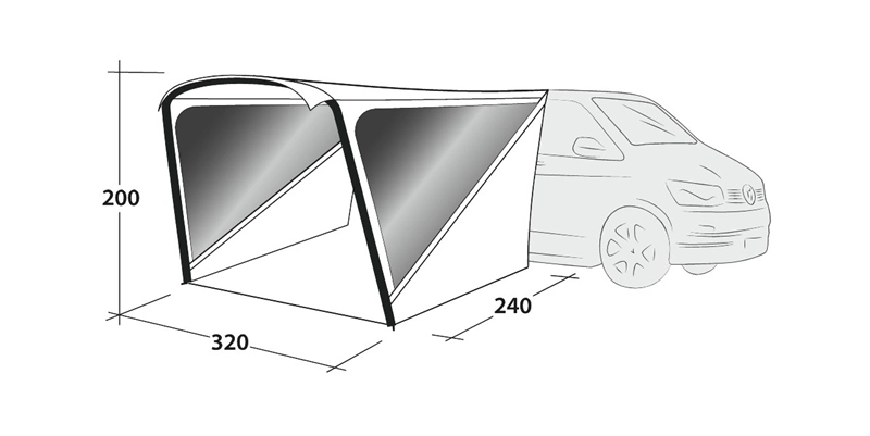 Outwell Touring Shelter Air Awning 2023 2 Outwell Touring Shelter Air Awning 2023 - Image 2