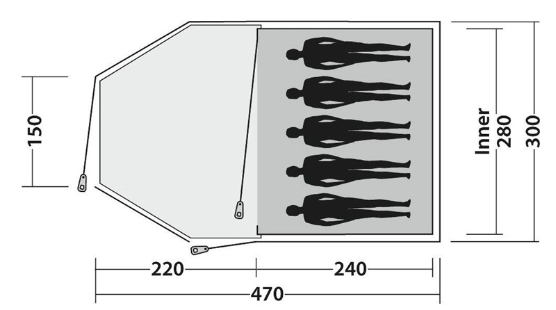 Easy Camp Eclipse 500 Tent 2023 3 Easy Camp Eclipse 500 Tent 2023 - Image 3