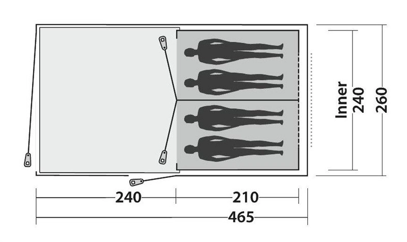 Easy Camp Galaxy 400 Tent 2023 2 Easy Camp Galaxy 400 Tent 2023 - Image 2
