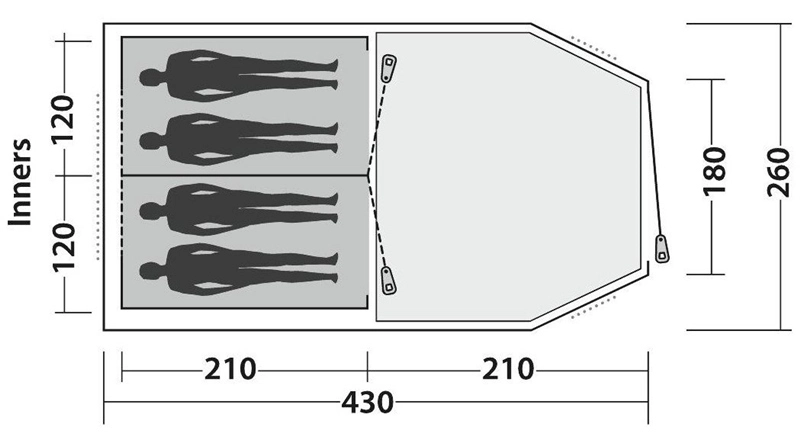 Easy Camp Huntsville 400 Tent 2023 3 Easy Camp Huntsville 400 Tent 2023 - Image 3
