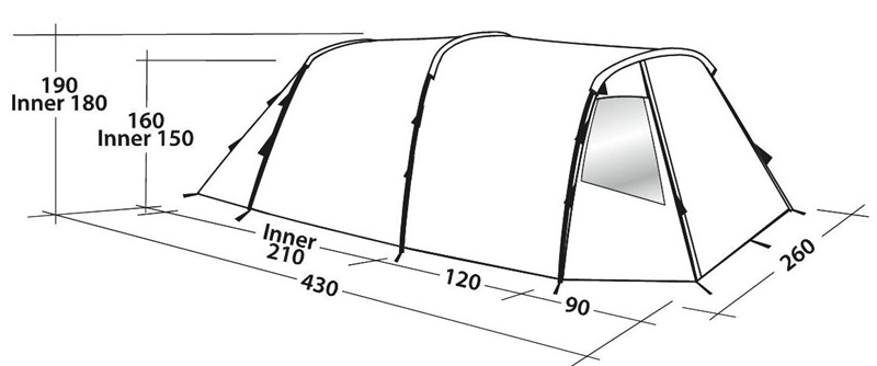 Easy Camp Huntsville 400 Tent 2023 4 Easy Camp Huntsville 400 Tent 2023 - Image 4