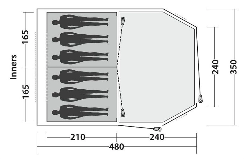 Easy Camp Huntsville 600 Tent 2023 5 Easy Camp Huntsville 600 Tent 2023 - Image 5