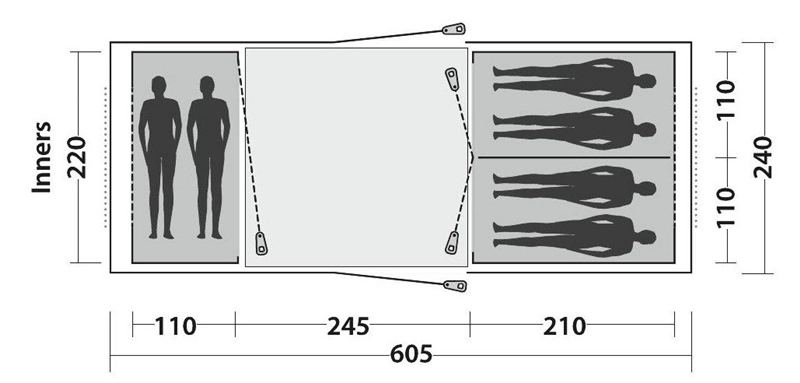 Easy Camp Huntsville Twin 600 Tent 2023 4 Easy Camp Huntsville Twin 600 Tent 2023 - Image 4