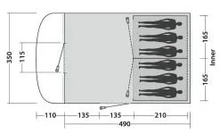 Easy Camp Palmdale 600 Tent 2023 -Cheap Awning Store 34175 2