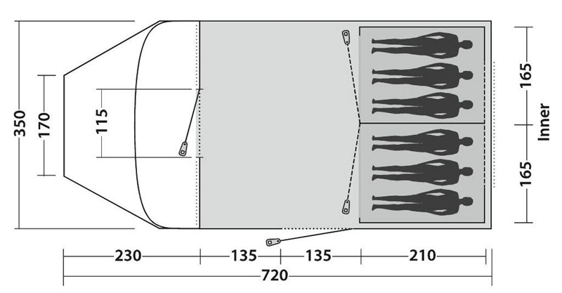 Easy Camp Palmdale 600 Lux Tent 2023 3 Easy Camp Palmdale 600 Lux Tent 2023 - Image 3