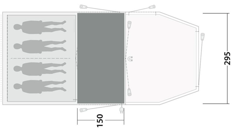 Outwell Yosemite Lake 4TC Flat Woven Carpet 2023 2 Outwell Yosemite Lake 4TC Flat Woven Carpet 2023 - Image 2