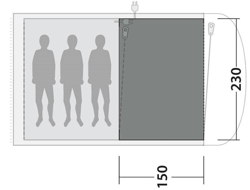 Outwell Ashwood 3 Flat Woven Carpet 2023 2 Outwell Ashwood 3 Flat Woven Carpet 2023 - Image 2