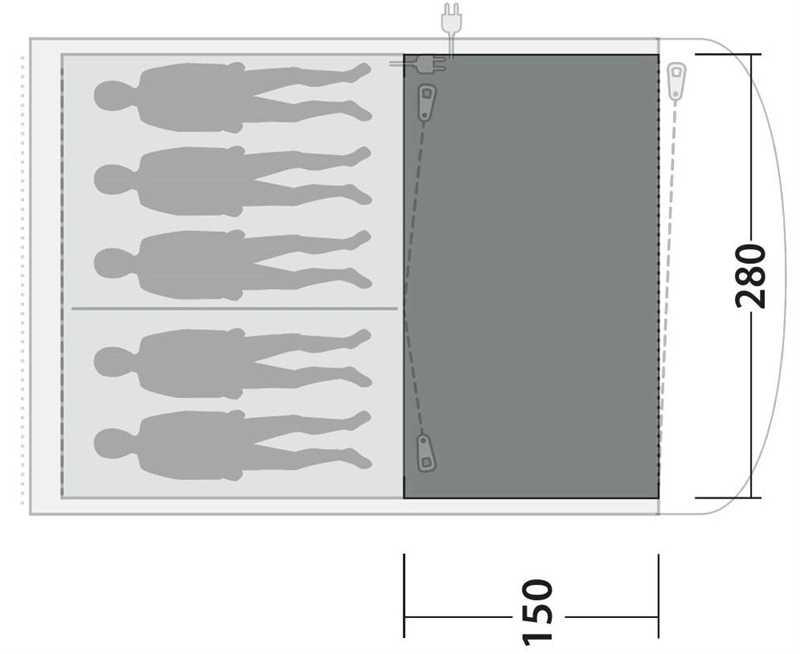 Outwell Ashwood 5 Flat Woven Carpet 2023 2 Outwell Ashwood 5 Flat Woven Carpet 2023 - Image 2