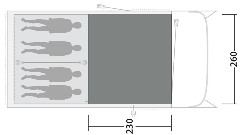 Outwell Greenwood 4 Flat Woven Carpet 2023 2 Outwell Greenwood 4 Flat Woven Carpet 2023 - Image 2