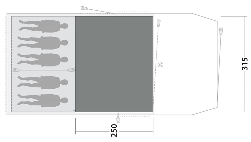 Outwell Westwood 5 Flat Woven Carpet 2023 3 Outwell Westwood 5 Flat Woven Carpet 2023 - Image 3