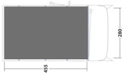 Outwell Avondale 4PA Footprint Groundsheet 2023 -Cheap Awning Store 34223 1