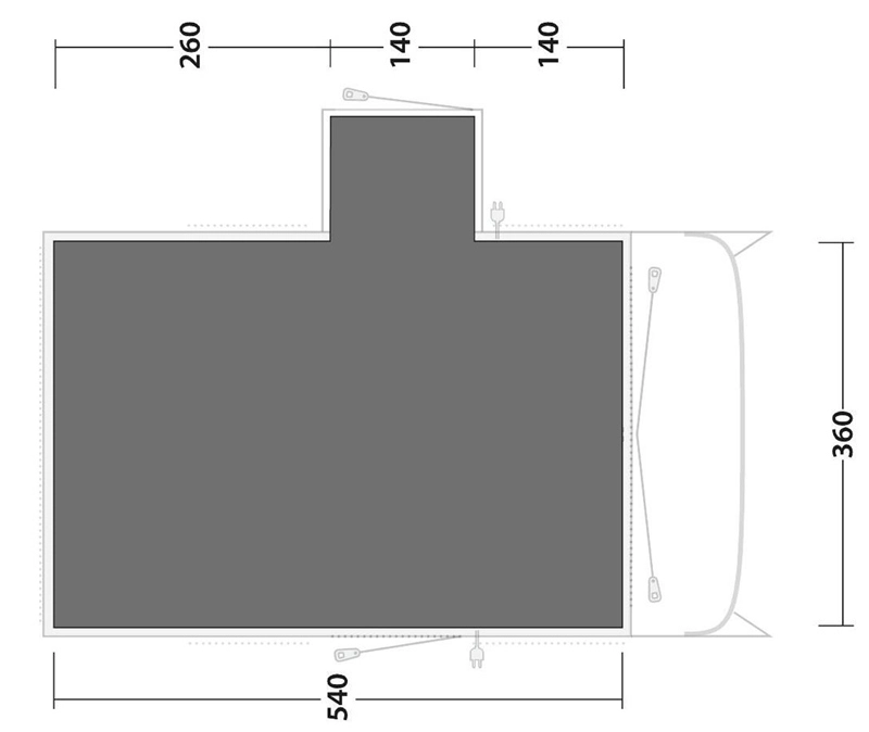 Outwell Montana 6PE Footprint Groundsheet 2023 2 Outwell Montana 6PE Footprint Groundsheet 2023 - Image 2