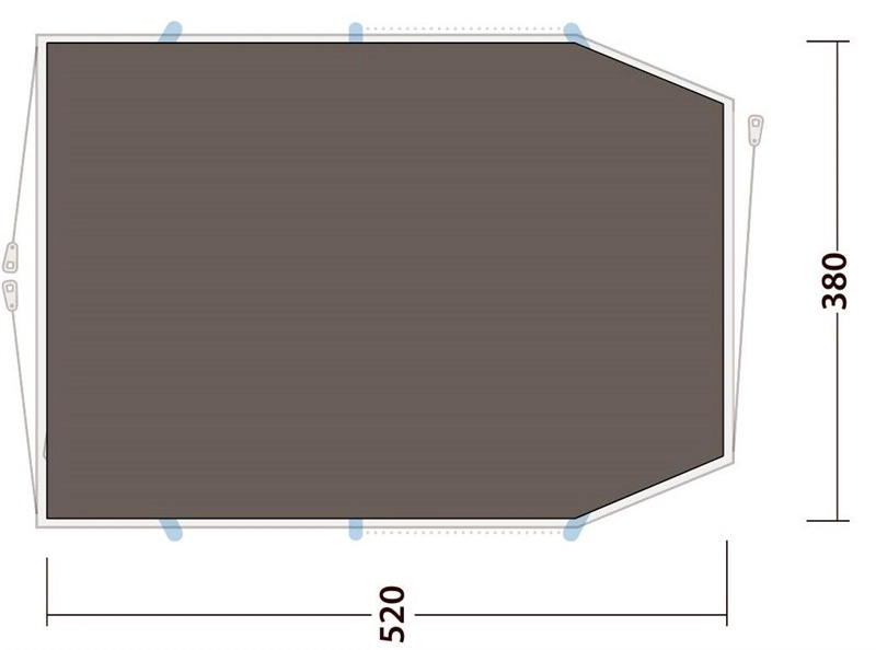 Outwell Starhill 6 Footprint Groundsheet 2023 2 Outwell Starhill 6 Footprint Groundsheet 2023 - Image 2