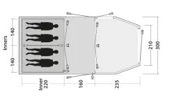 Outwell Yosemite Lake 4TC Tent Package Deal 2023 -Cheap Awning Store 34328 3