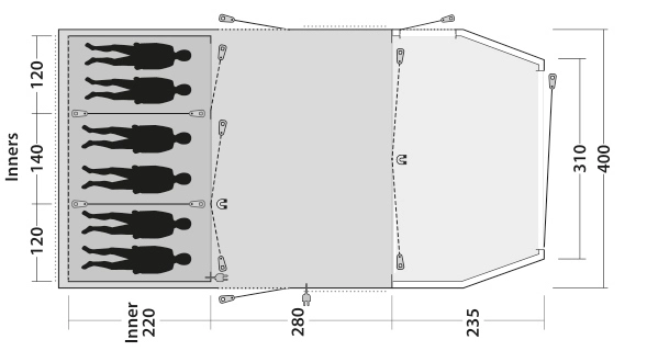 Outwell Yosemite Lake 6TC Tent Package Deal 2023 4 Outwell Yosemite Lake 6TC Tent Package Deal 2023 - Image 4