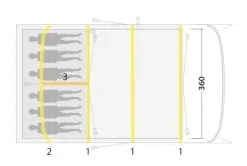 Outwell Hayward Lake 6ATC Air Tent Package Deal 2023 -Cheap Awning Store 34338 4
