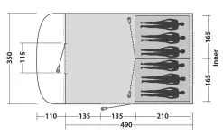 Easy Camp Palmdale 600 Tent Package Deal 2023 -Cheap Awning Store 34373 4