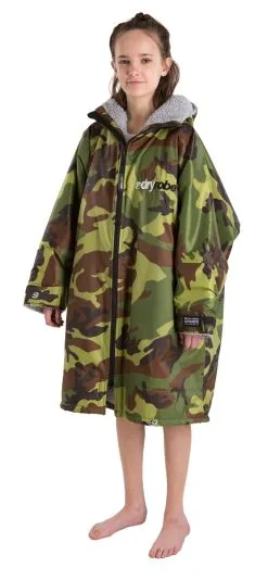 Dryrobe Advance Kids Long Sleeve Changing Robe - Camo/Grey - Age 10-13 -Cheap Awning Store 34454 3