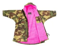 Dryrobe Advance Kids Long Sleeve Changing Robe - Camo/Pink - Age 10-13 -Cheap Awning Store 34455 2