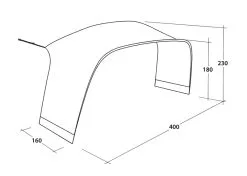 Outwell Lounge Tent Connector - M -Cheap Awning Store 34458 12