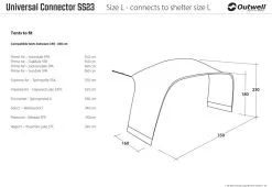 Outwell Lounge Tent Connector - M -Cheap Awning Store 34458 6