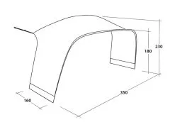 Outwell Lounge Tent Connector - M -Cheap Awning Store 34458 7