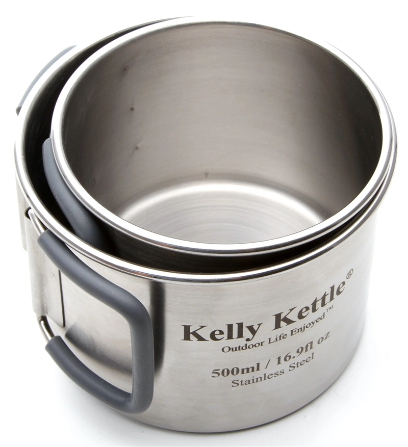 Kelly Kettle Stainless Steel Cup Set - Twin Pack 1 Kelly Kettle Stainless Steel Cup Set - Twin Pack