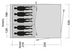 Outwell Odessa 5 Tent 2023 Campaign Special -Cheap Awning Store 34473 2