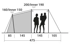 Outwell Odessa 5 Tent 2023 Campaign Special -Cheap Awning Store 34473 3