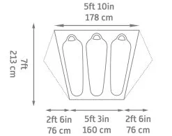 Kelty All Inn 3P Tent - Each -Cheap Awning Store 34543 3