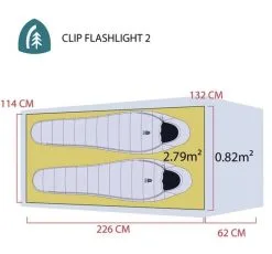 Sierra Designs Clip Flashlight 3000 2 Tent - Each -Cheap Awning Store 34690 3