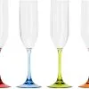 Flamefield Acrylic Prosecco Flutes - Pack Of 4 / 190ml