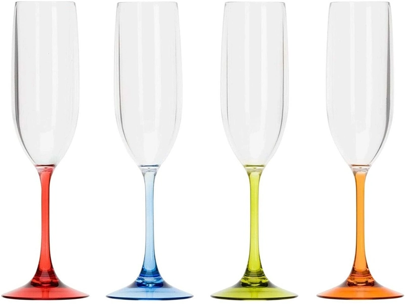 Flamefield Acrylic Prosecco Flutes - Pack Of 4 / 190ml 1 Flamefield Acrylic Prosecco Flutes - Pack Of 4 / 190ml