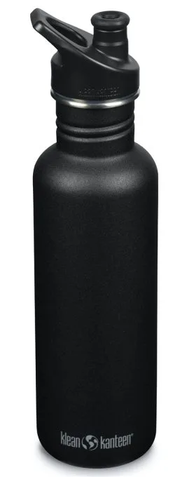 Klean Kanteen Classic 27oz (800ml) Black Bottle - Black