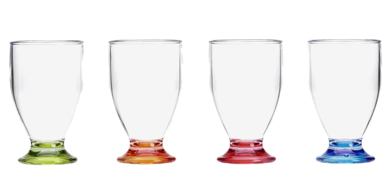 Flamefield Acrylic Juice Glasses - Pack Of 4 1 Flamefield Acrylic Juice Glasses - Pack Of 4