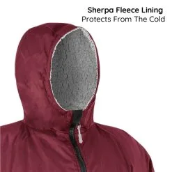 Osprey Adults Long Sleeve Changing Robe - Maroon - XS -Cheap Awning Store 34929 3