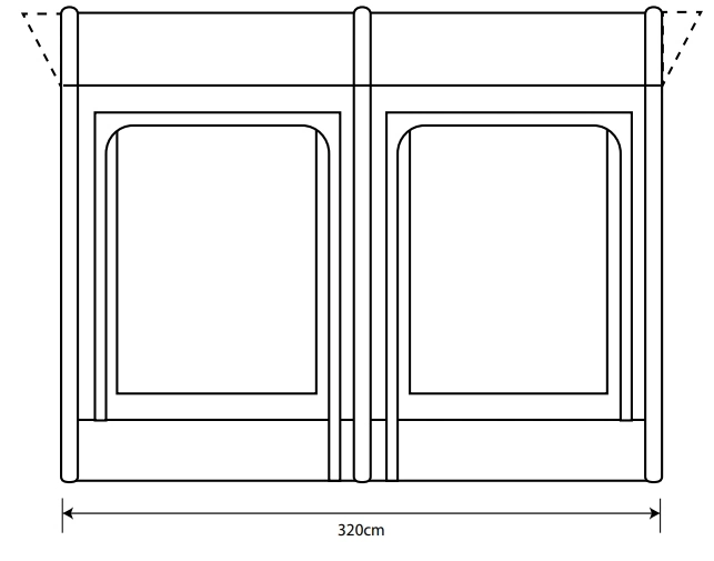 Outdoor Revolution Sportline Air 320L Motorhome Awning 2023 - 250 - 265cm Rail Hight 6 Outdoor Revolution Sportline Air 320L Motorhome Awning 2023 - 250 - 265cm Rail Hight - Image 6