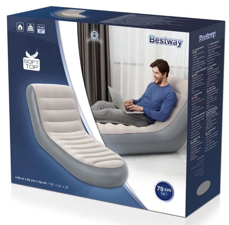 Bestway Inflatable Chaise Air Lounger 7 Bestway Inflatable Chaise Air Lounger - Image 7