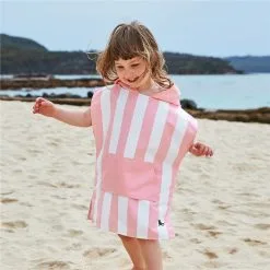 Dock & Bay Cabana Kids Poncho - Age 7 To 10 / Malibu Pink -Cheap Awning Store 34996 13