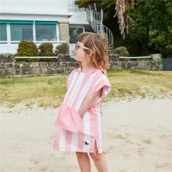 Dock & Bay Cabana Kids Poncho - Age 7 To 10 / Malibu Pink -Cheap Awning Store 34996 15
