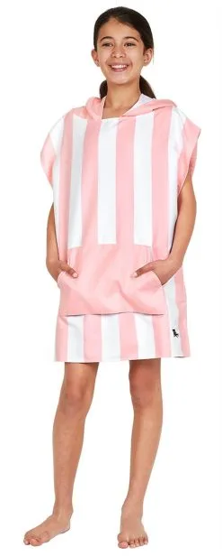 Dock & Bay Cabana Kids Poncho - Age 7 To 10 / Malibu Pink -Cheap Awning Store 34996 4