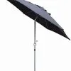 Redwood Leisure 2m Aluminium Tilting Parasol With Crank - Black