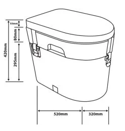 Blue Diamond Nature Calls Composting Toilet -Cheap Awning Store 35048 7