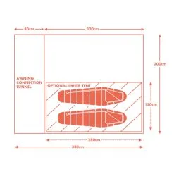 Khyam Kamper Compact Driveaway Campervan Awning 2023 - Each -Cheap Awning Store 35096 1 1
