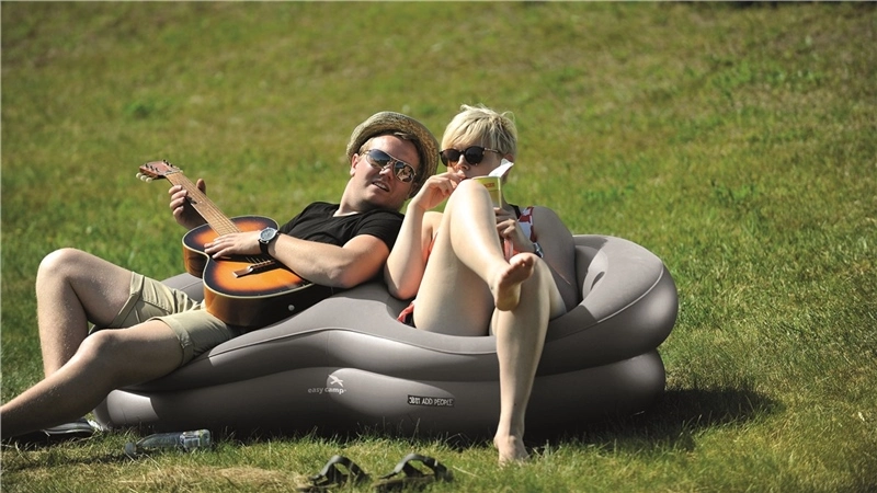 Easy Camp Movie Seat Double - Grey 2 Easy Camp Movie Seat Double - Grey - Image 2