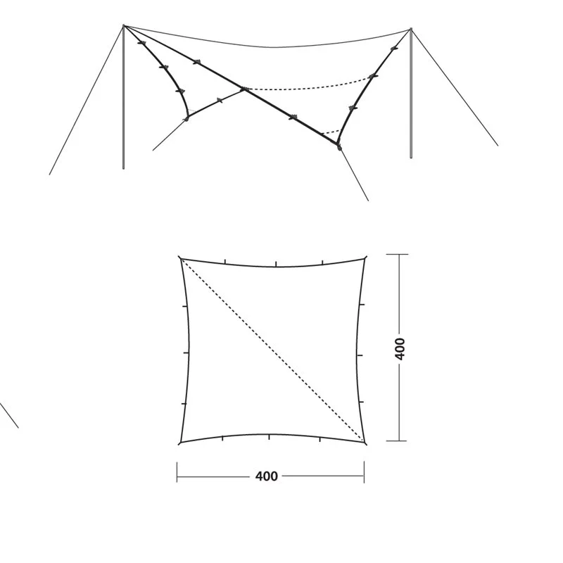 Robens Outback Tarp 4x4 - Outback Tarp 2 Robens Outback Tarp 4x4 - Outback Tarp - Image 2